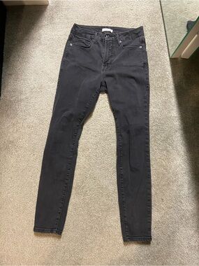 Good American Good Legs Black Skinny Jeans